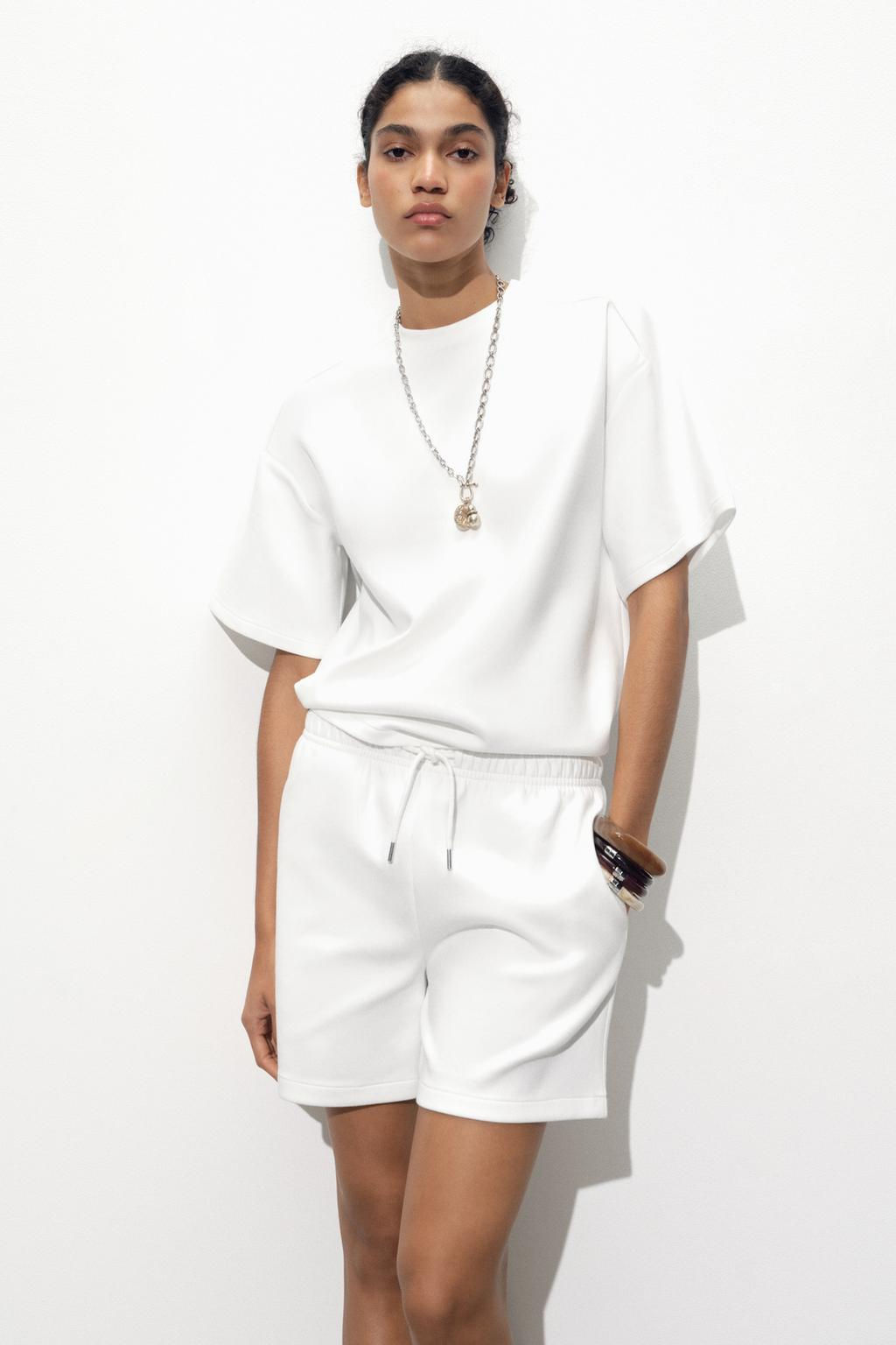 INTERLOCK BERMUDA SHORTS - Zara фото 20