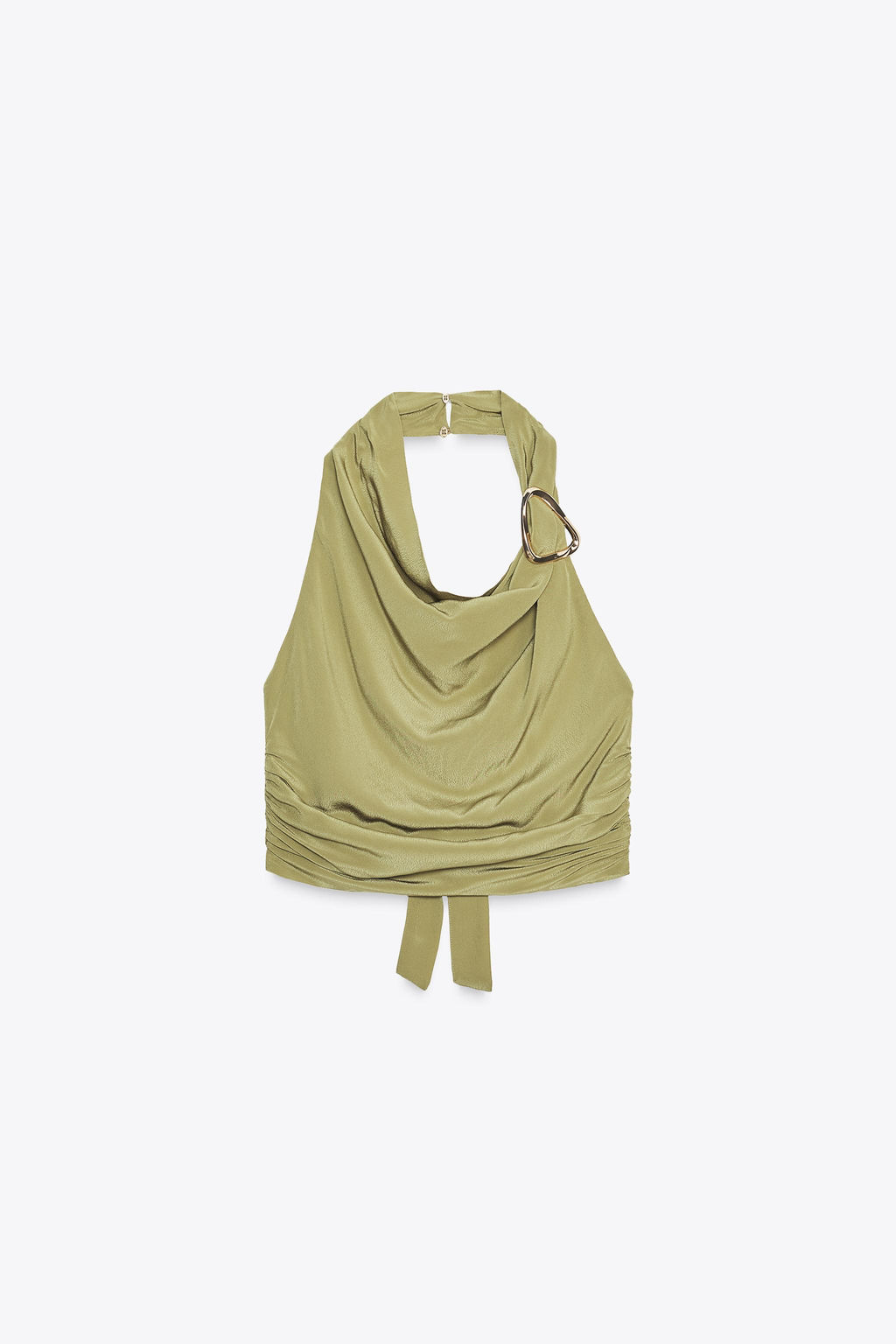 HALTER TOP WITH KNOT AND HARDWARE DETAIL - Zara фото 6