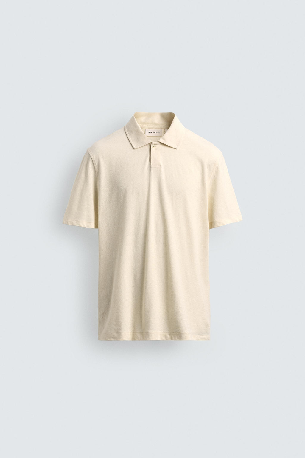 POLO REGULAR FIT ALGOD?N - LINO / Crudo - Zara фото 6