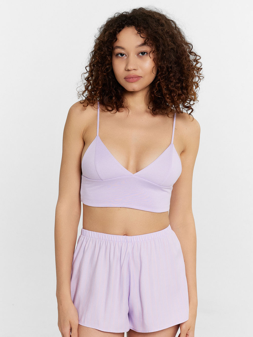Комплект женский домашний лиловый: топ и шорты - Mark formelle фото 3