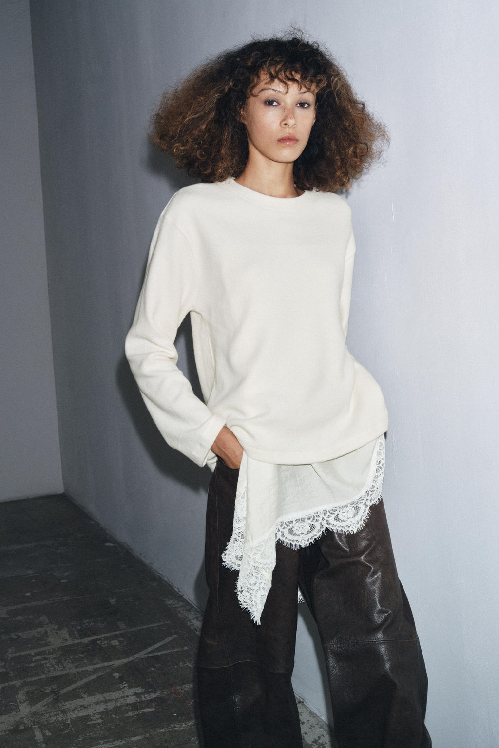 CONTRAST LINGERIE TOP - Zara фото 2