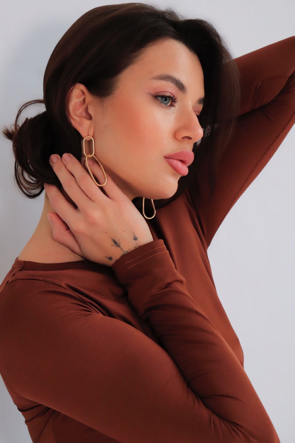 Martichelli Платье с драпировкой карамель фото 6