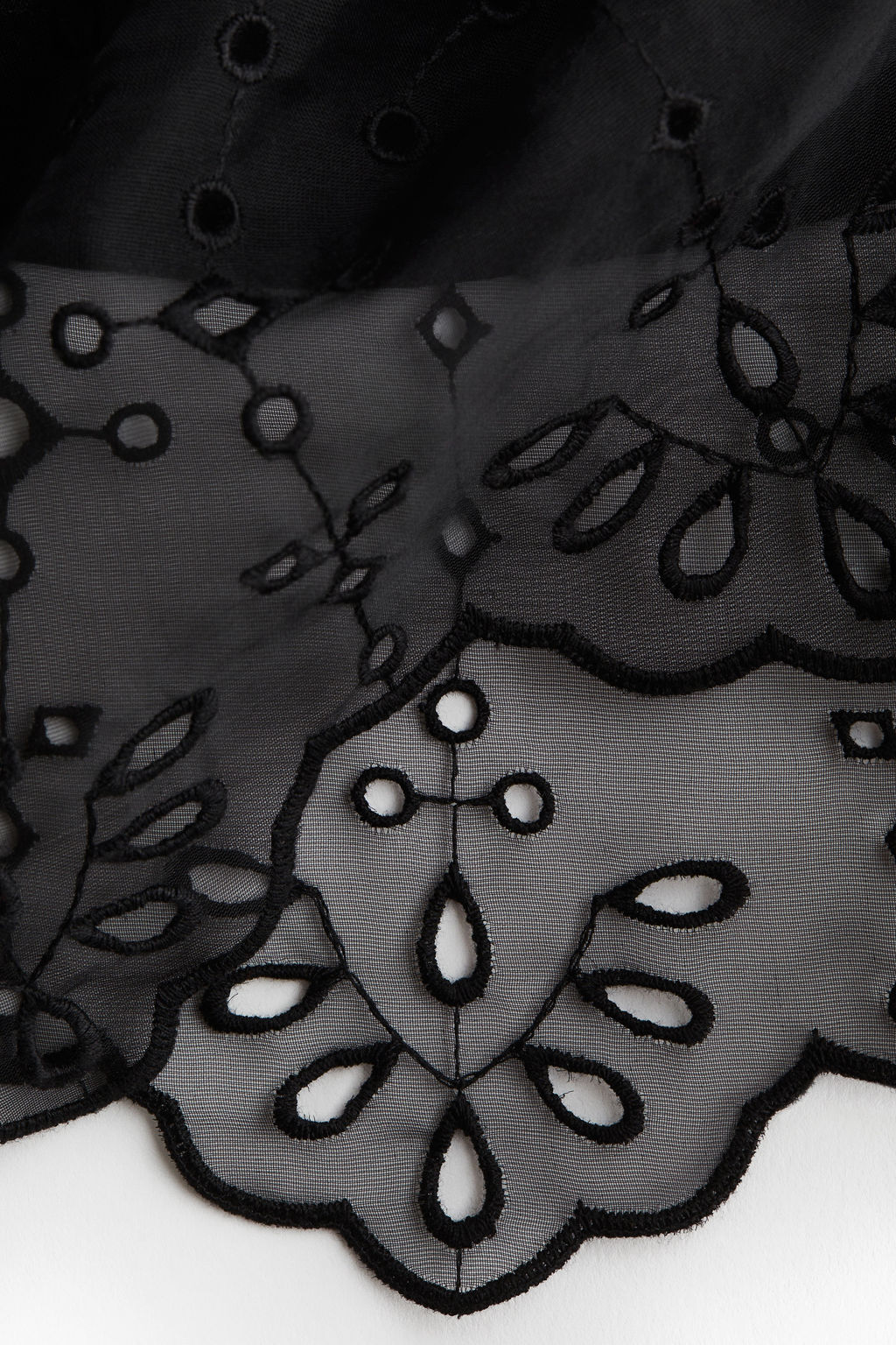 Falda de organza con bordado ingl?s - H&m фото 4