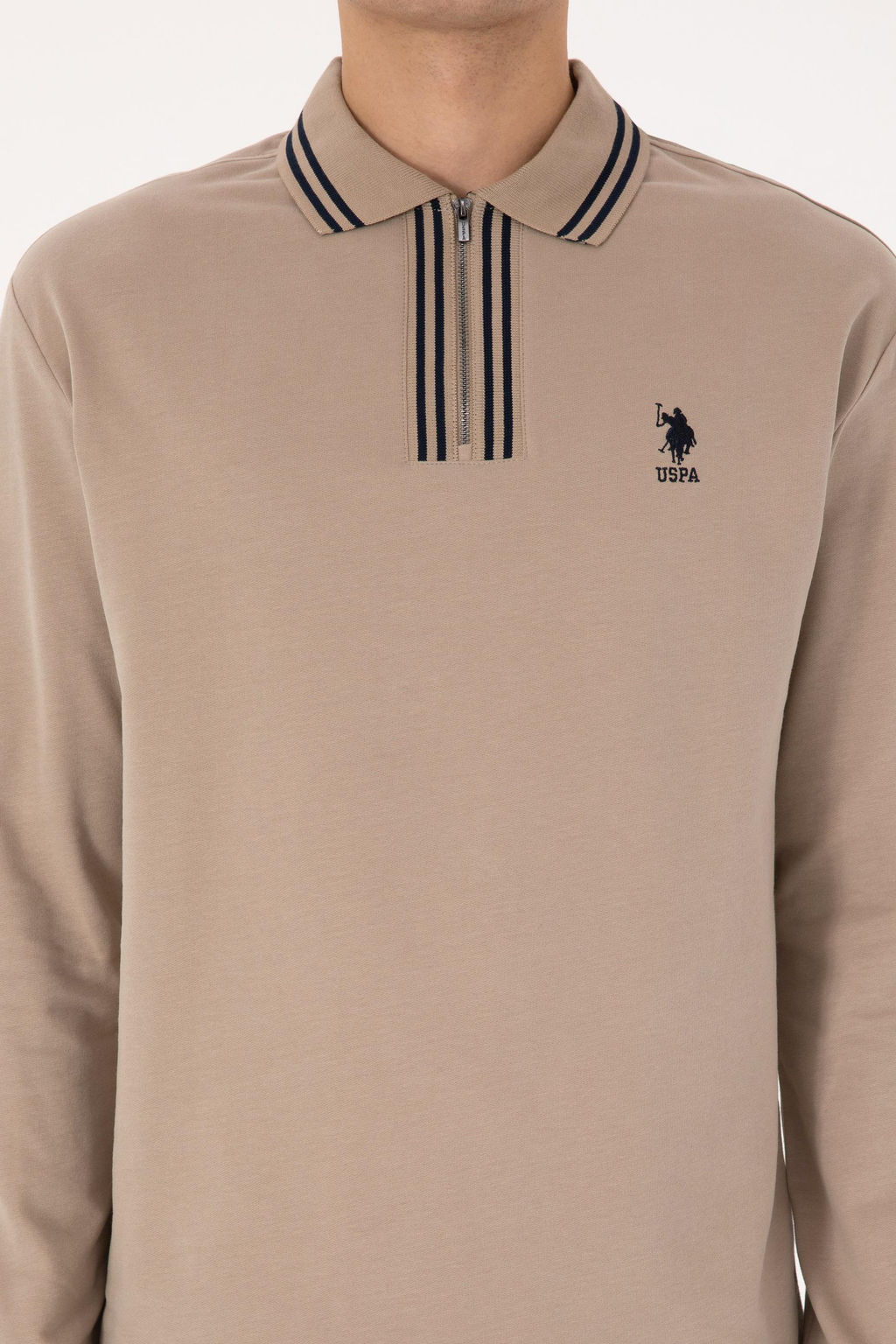 Erkek Koyu Bej Sweatshirt - U.s. polo assn фото 6