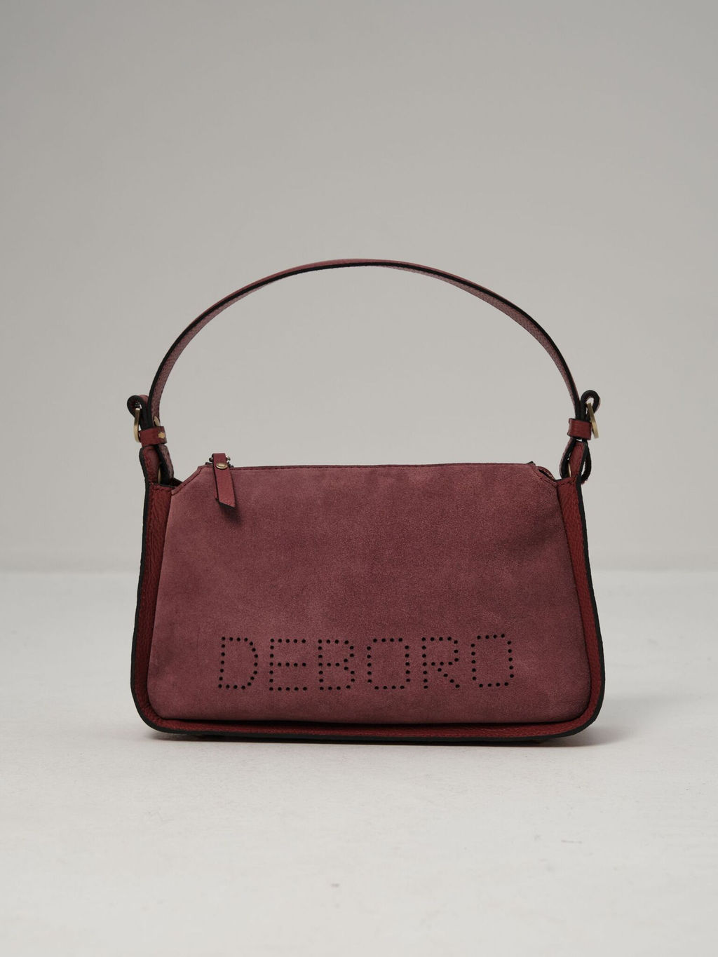 Сумка замшевая на плечо Deboro 30790 бордовое вино