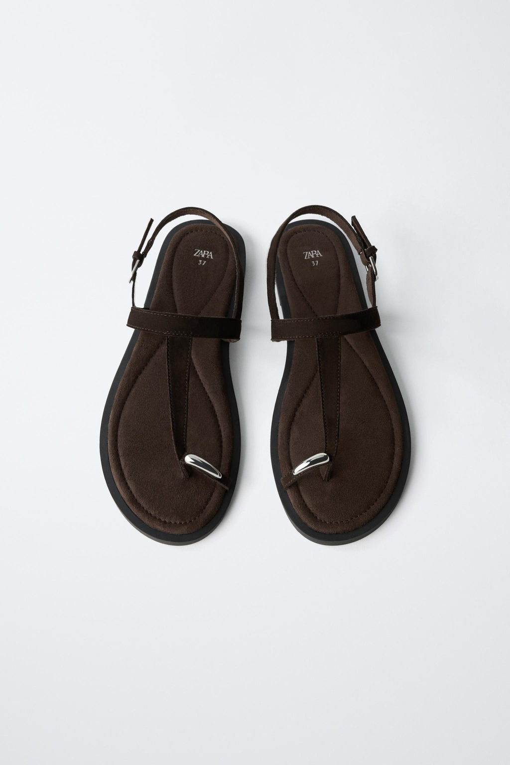 SANDALIA PIEL / Marr?n - Zara фото 4