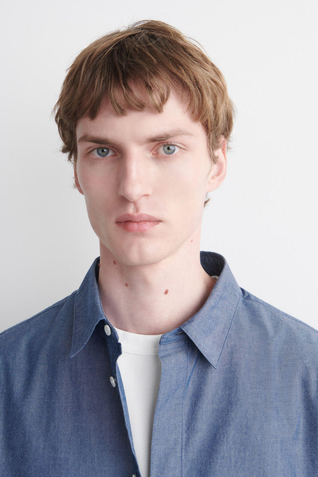 CAMISA DE CHAMBRAY DE MANGA LARGA - H&m фото 4