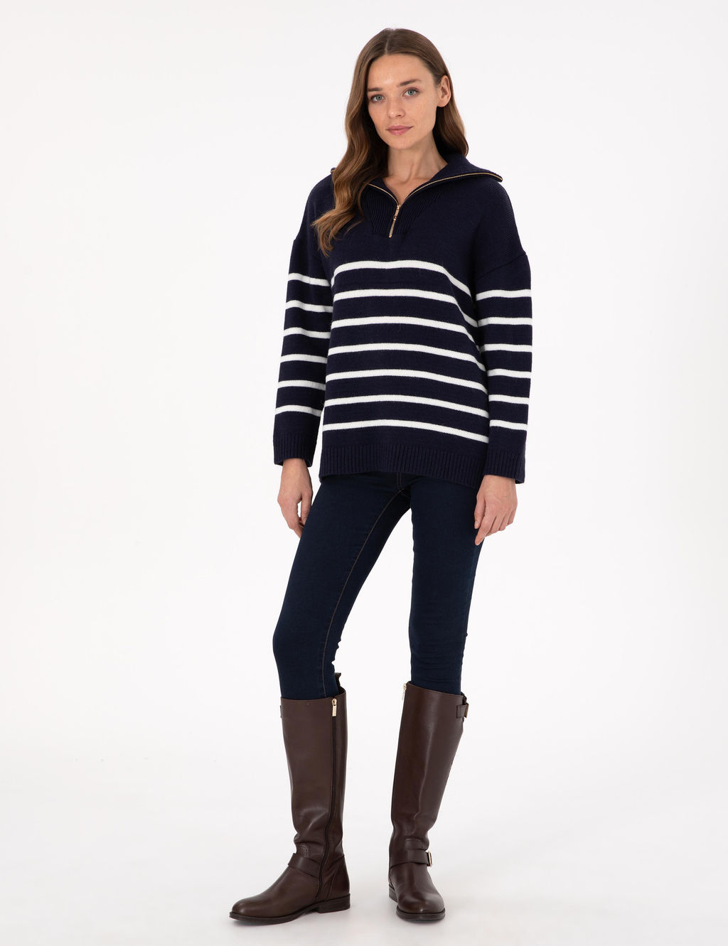 Lacivert Comfort Fit Kazak - Pierre cardin фото 4