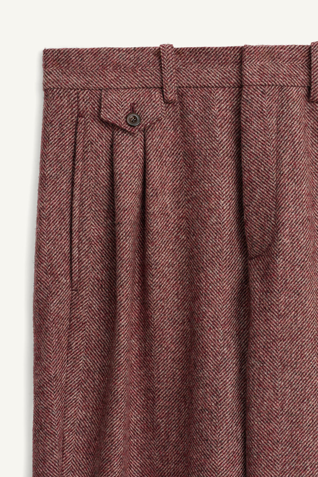 LIMITED EDITION HERRINGBONE WOOL TROUSERS - Zara фото 8