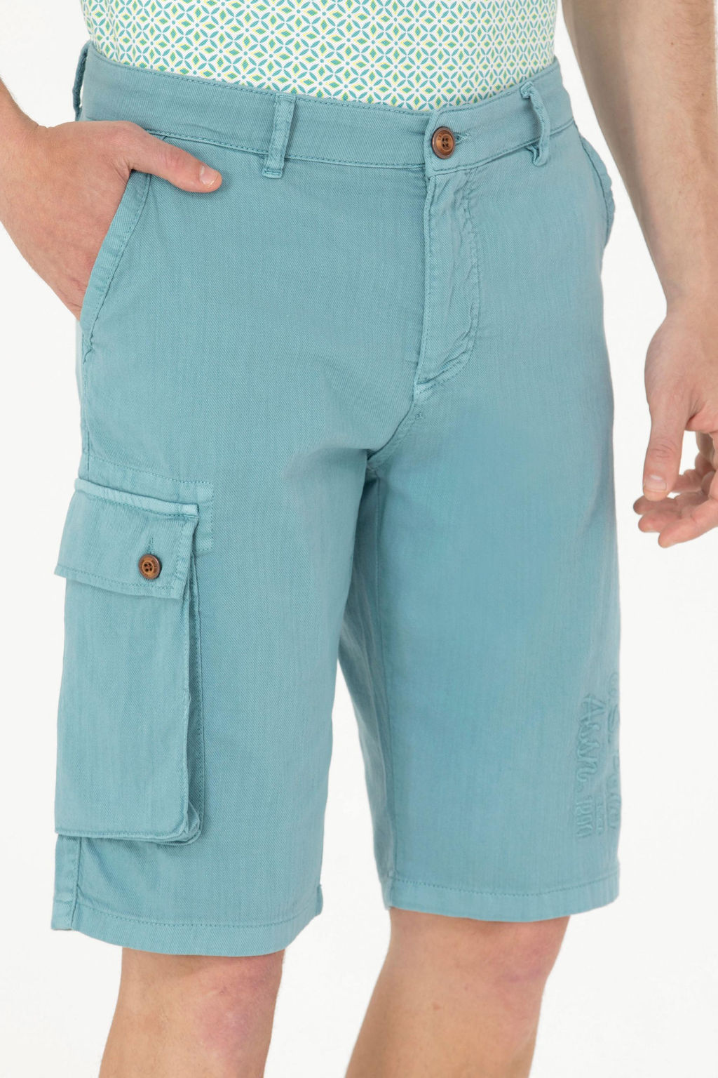U. S. Polo Assn Мужские мятные тканые шорты - U.s. polo assn фото 19