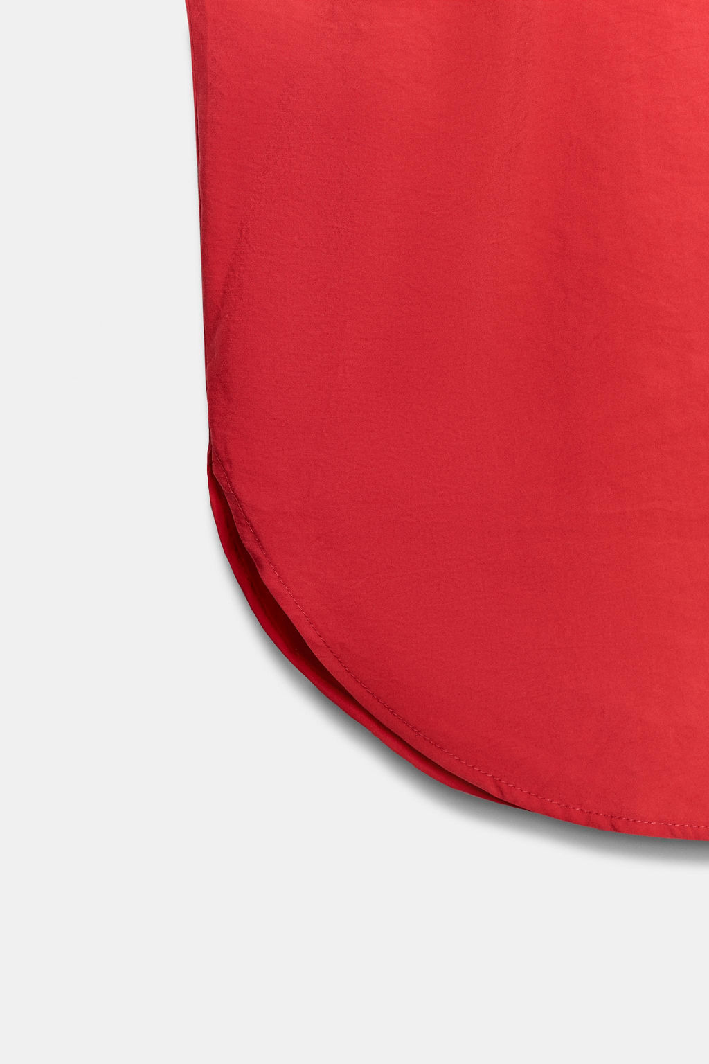 CAMISA FLUIDA MANGA CORTA / Rojo