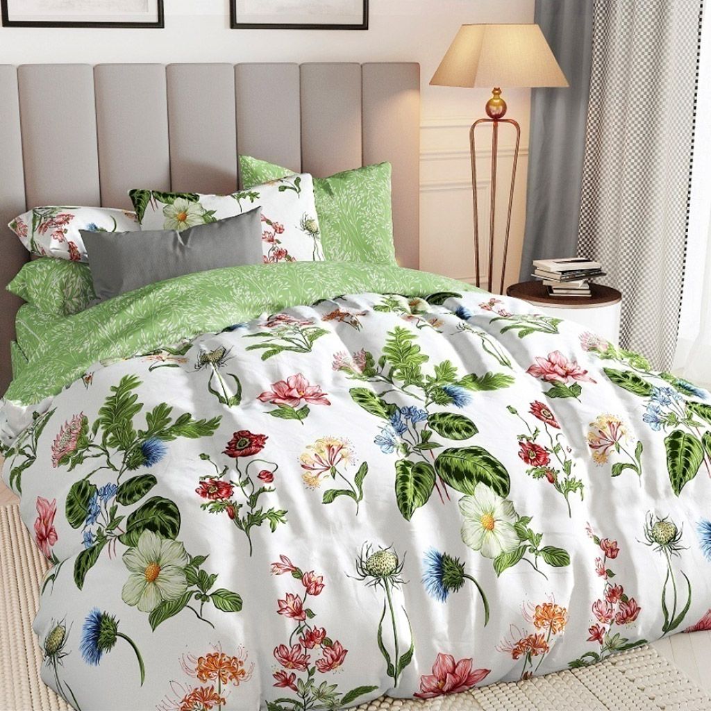 Наволочка 30х30см Флора К, поплин Премиум 115г/м2, хлопок 100%, с клапаном-запахом, упаковка ПП 22х30см, Домашняя мода (Россия) фото 2