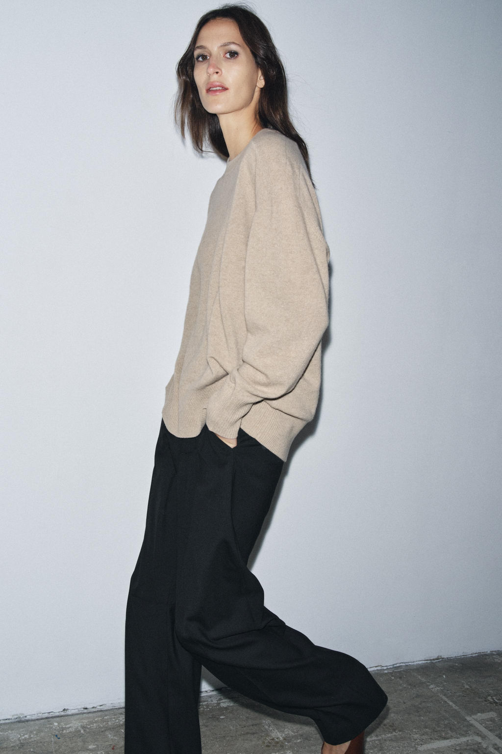 100% WOOL OVERSIZE JUMPER - Zara фото 5