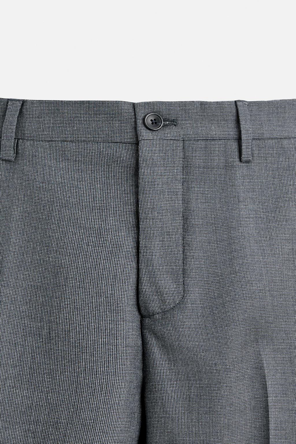 HOUNDSTOOTH SUIT TROUSERS - Zara фото 7