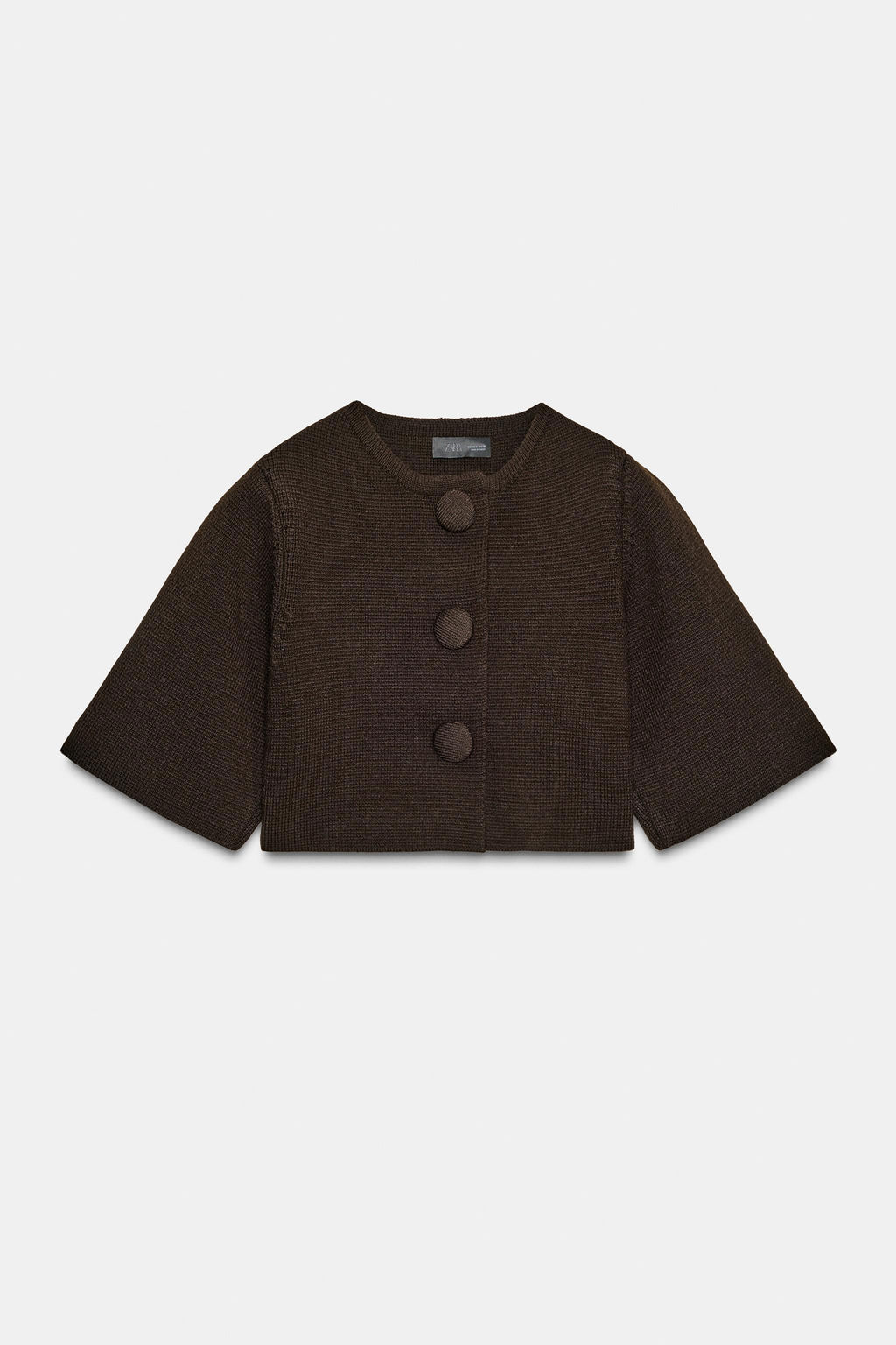 SHORT KNIT CARDIGAN - Zara фото 4