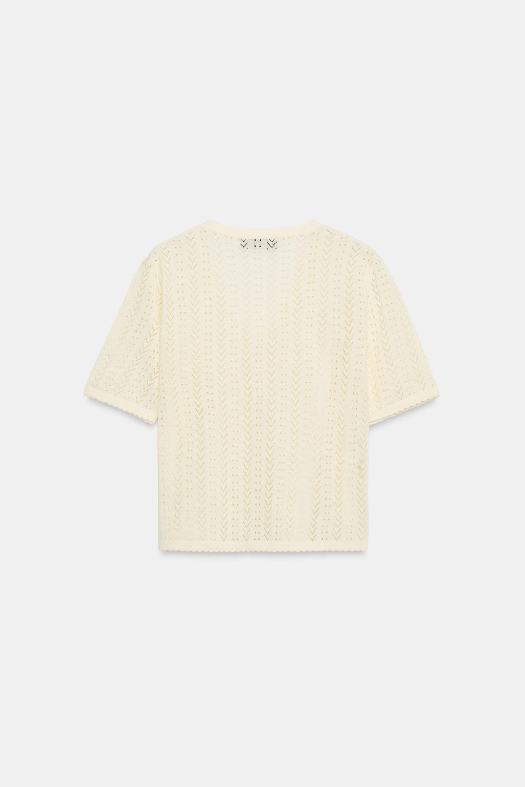 CHAQUETA PUNTO POINTELLE MANGA CORTA / Vainilla - Zara фото 6