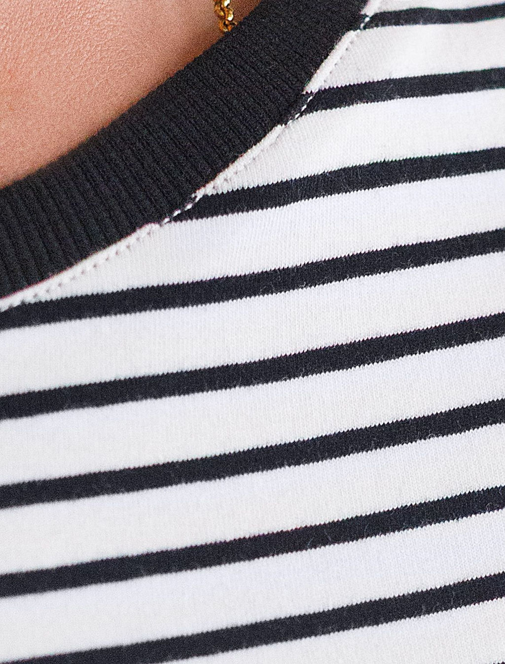 Топ в полоску из премиального хлопка с эластаном