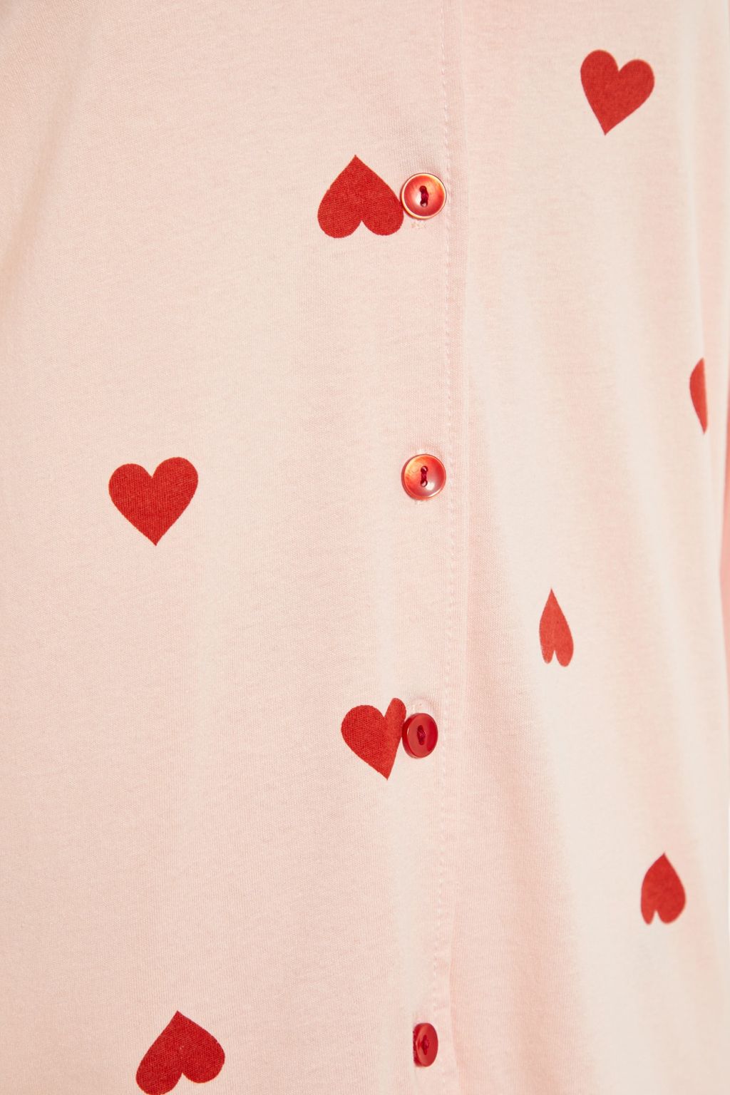 Pembe %100 Pamuklu Kalpli Orme Pijama Tak?m? THMAW21PT0548