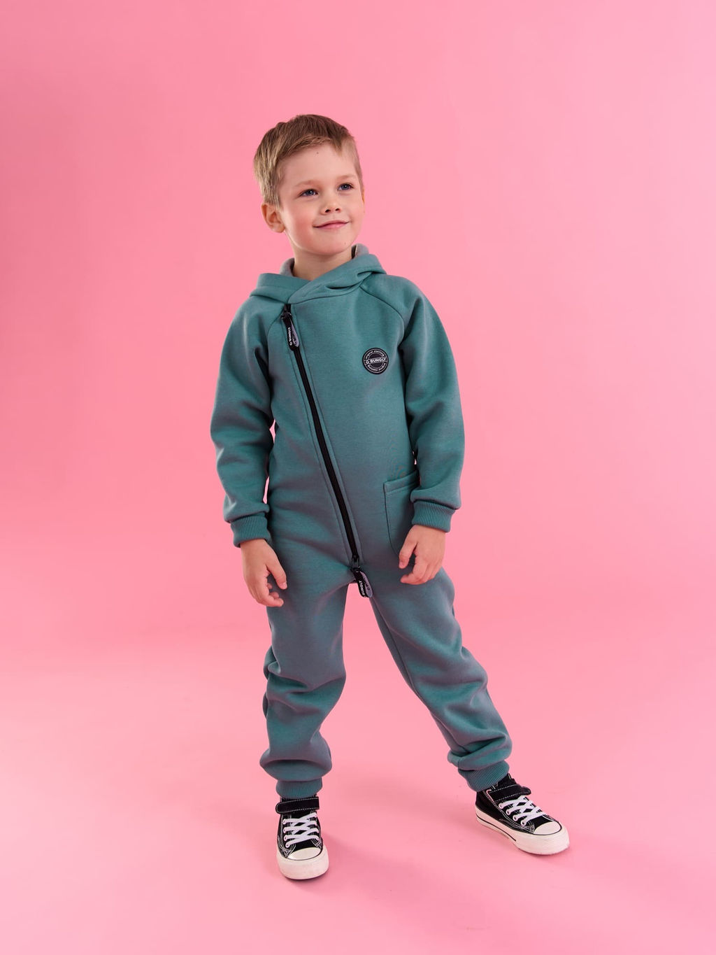 Комбинезон-косуха с капюшоном и клапаном Море утепленный - Bungly фото 12