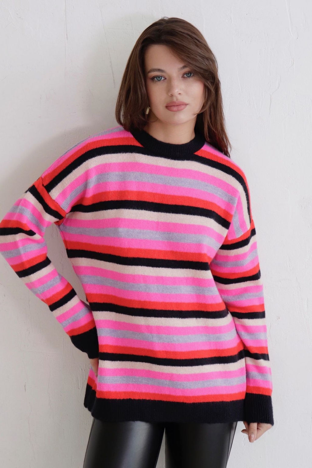 10608 Джемпер разноцветный в полоску - Martichelli фото 3