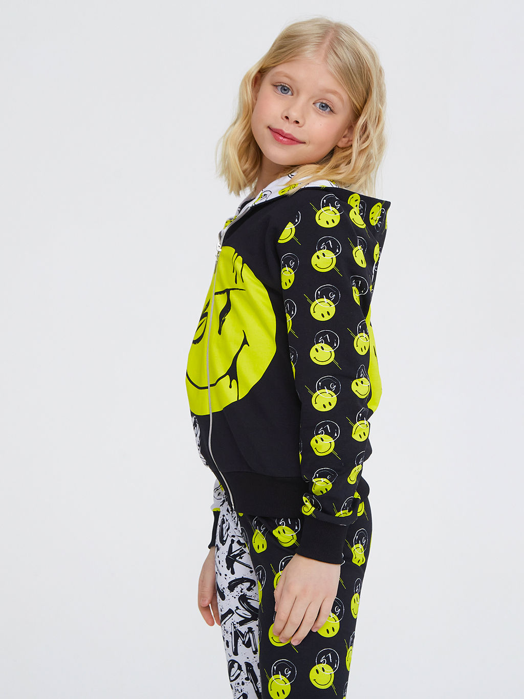 Толстовка "Smile",лимонный