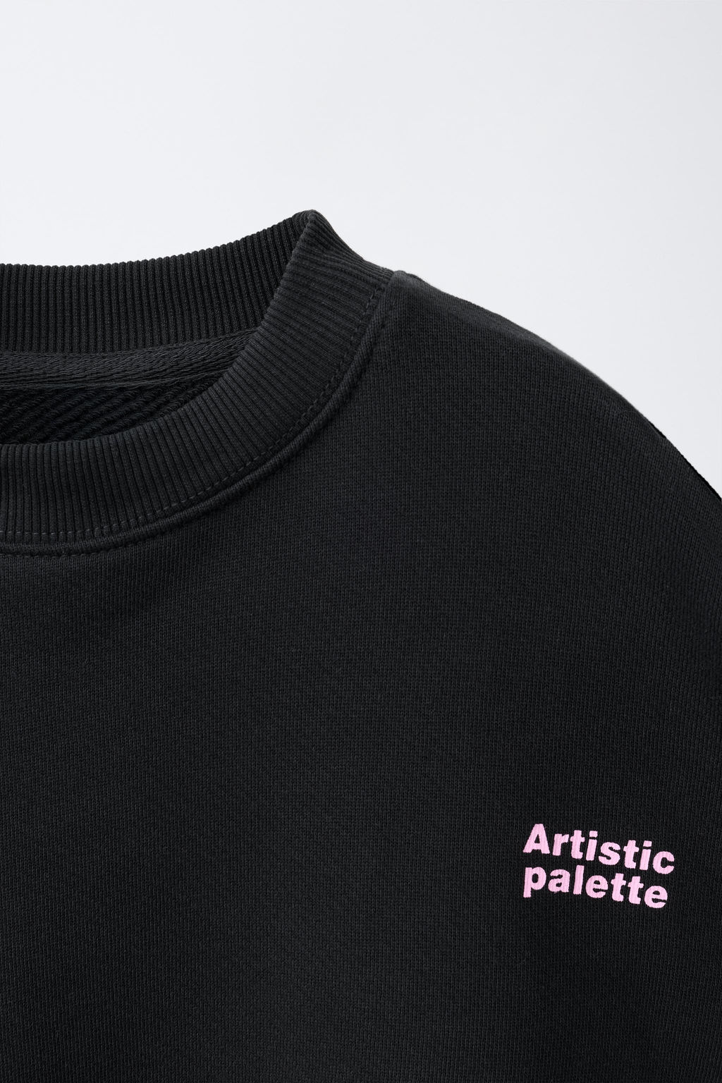 CONJUNTO SUDADERA Y PANTAL?N FELPA TEXTO / Negro - Zara фото 8
