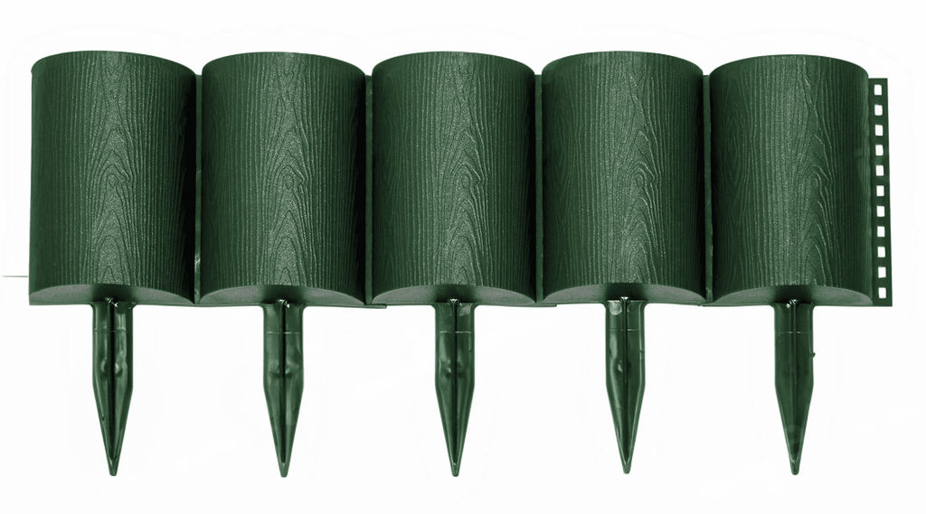 Декоративный заборчик Брёвнышко, зеленый