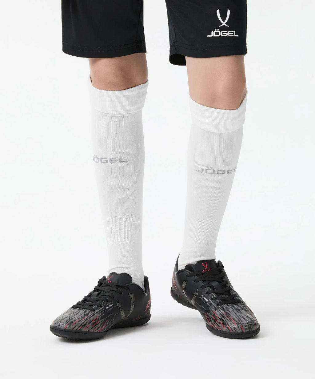 БЕЗ УПАКОВКИ Бутсы многошиповые JOGEL Rapido TF Black/grey, детский