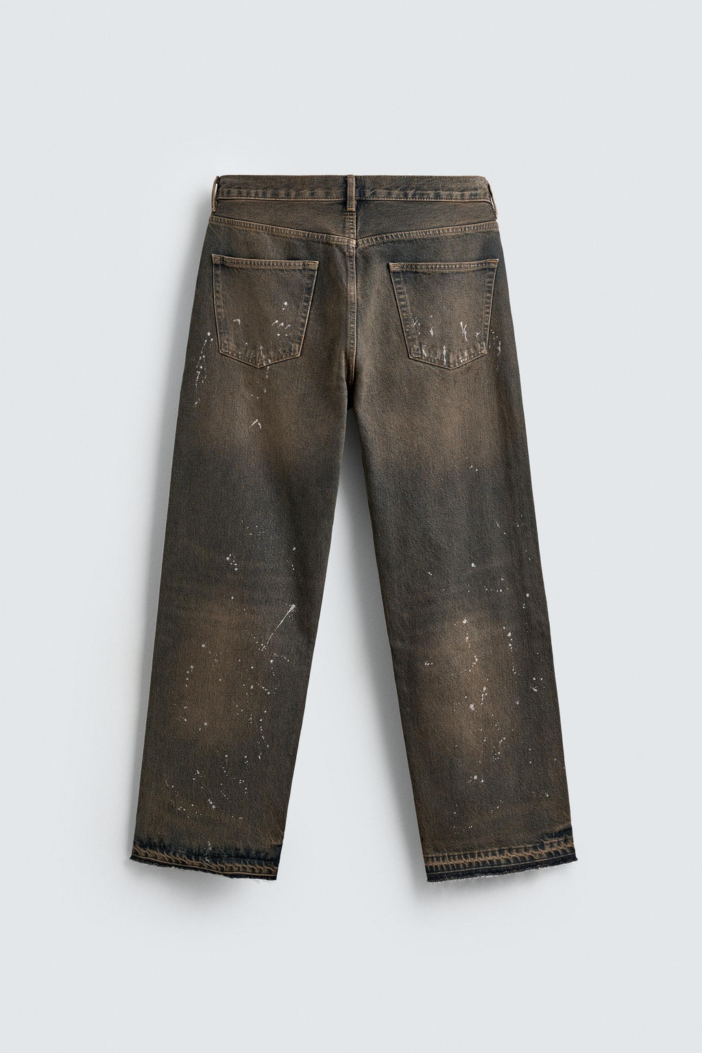 LOOSE FIT JEANS WITH PAINT SPLATTER - Zara фото 8