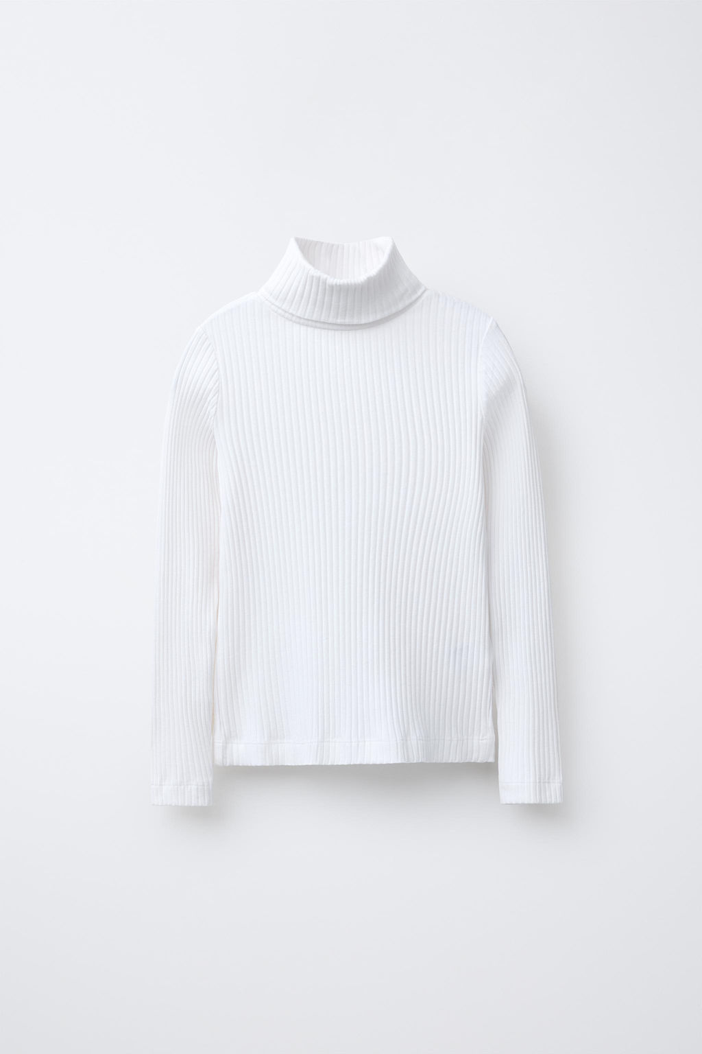 RIBBED TURTLENECK T-SHIRT - Zara фото 5