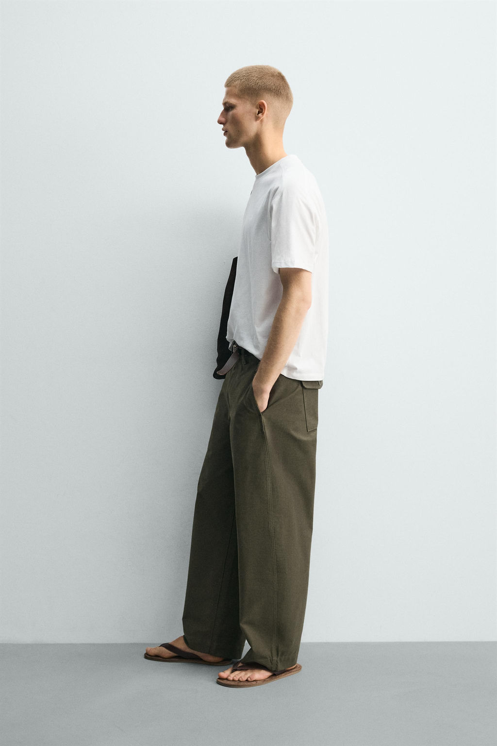 CAMISETA RELAXED FIT COSTURAS / Blanco