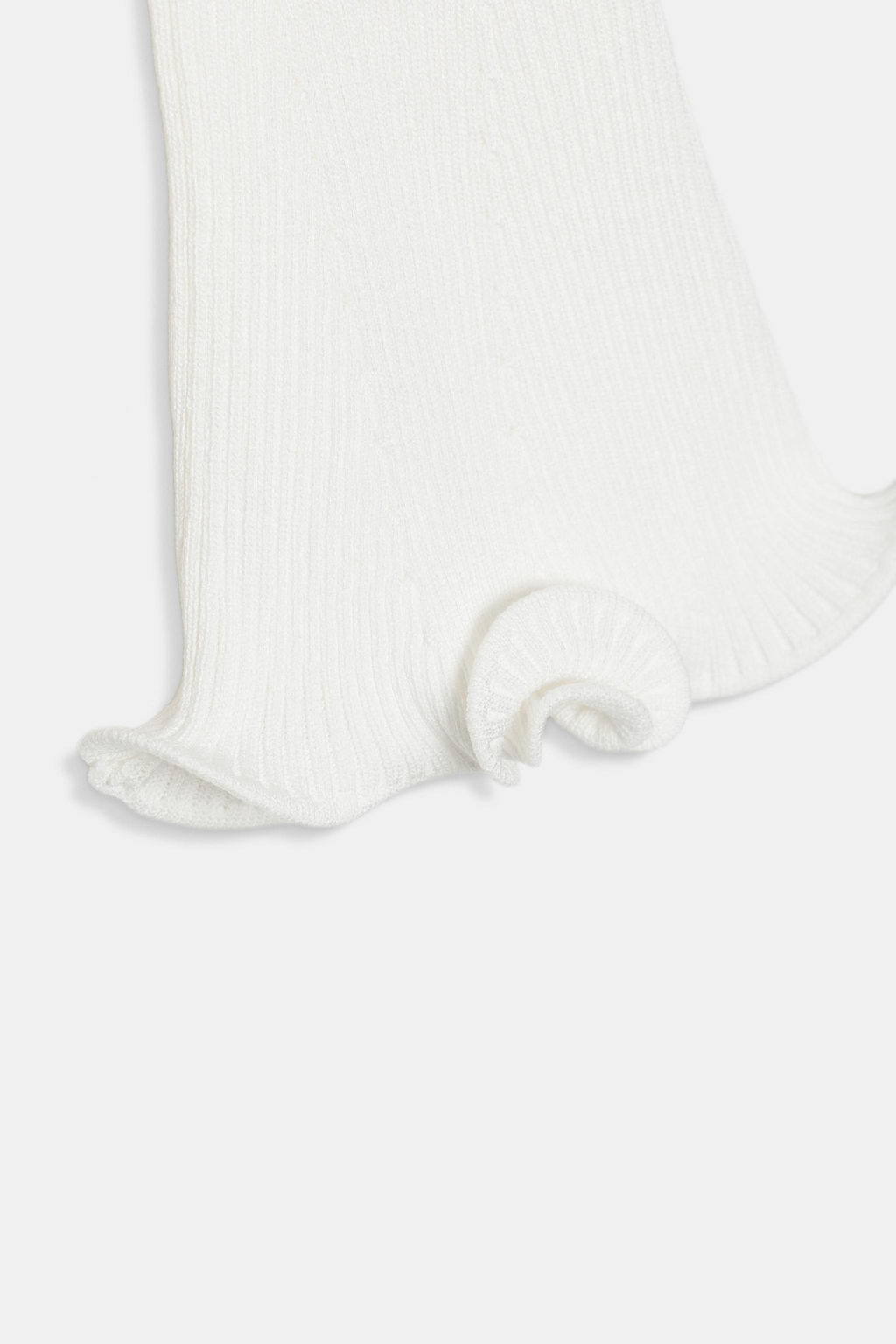 CHAQUETA PUNTO RIB ACABADO ONDULADO / Blanco - Zara фото 5