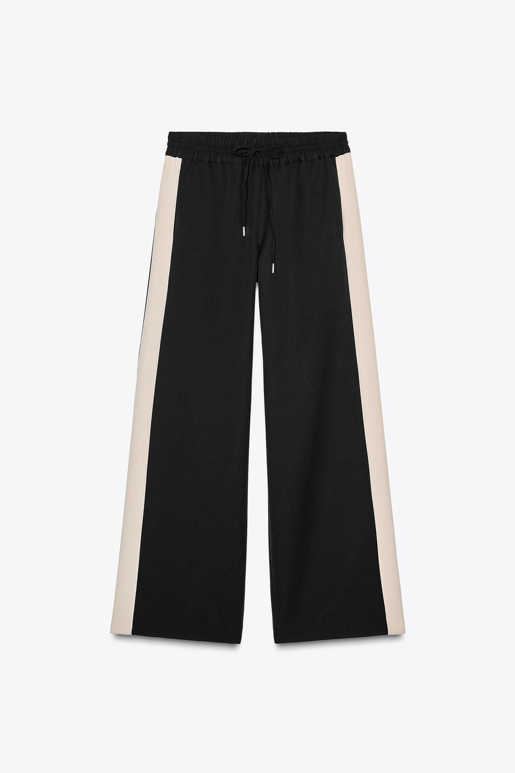 WIDE-LEG TROUSERS WITH SIDE STRIPES - Zara фото 3