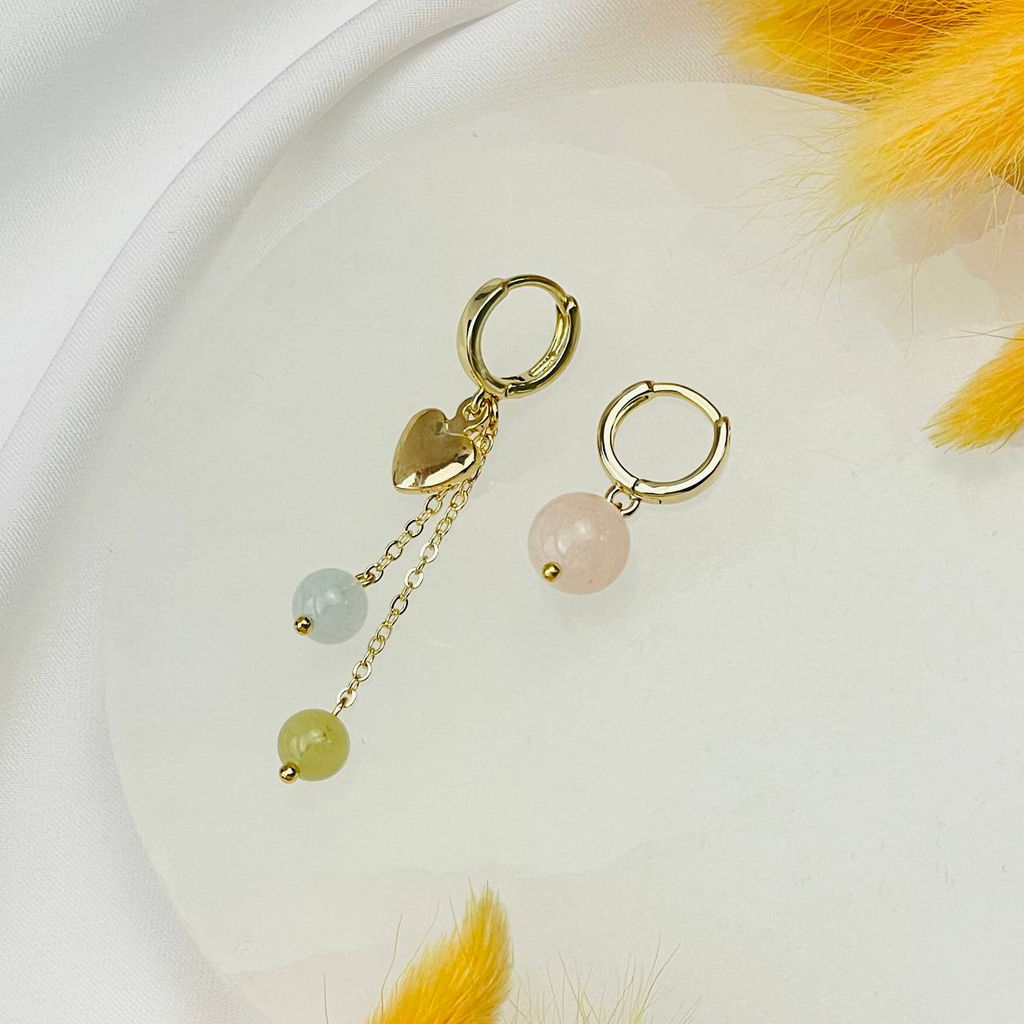 Серьги из Берилла микс