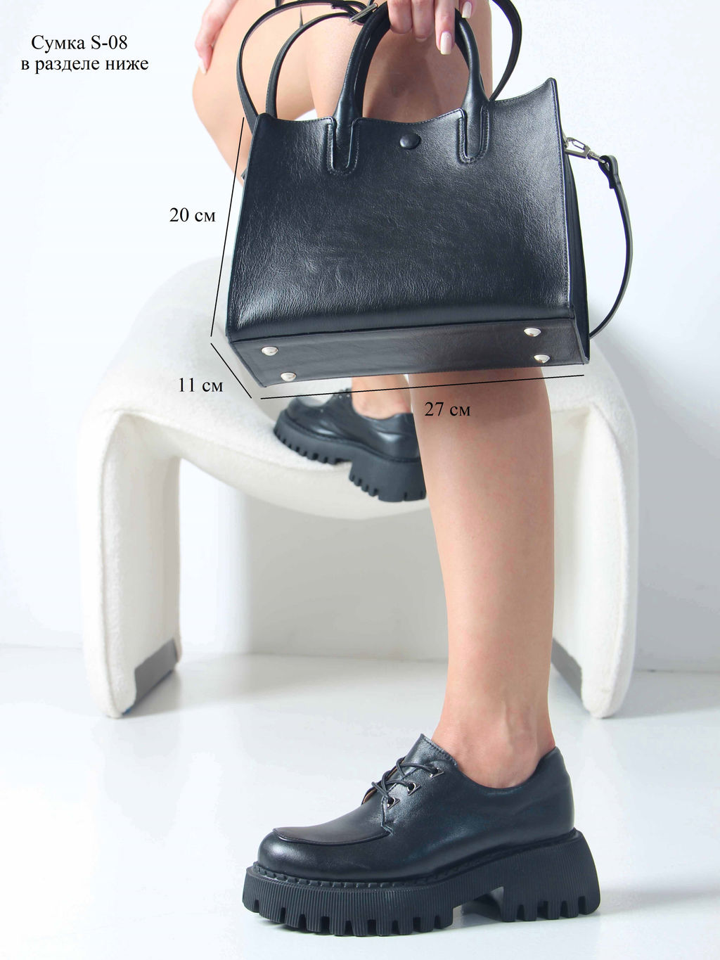 Туфли полуботинки EDART 202.14728 bl. Черный фото 5