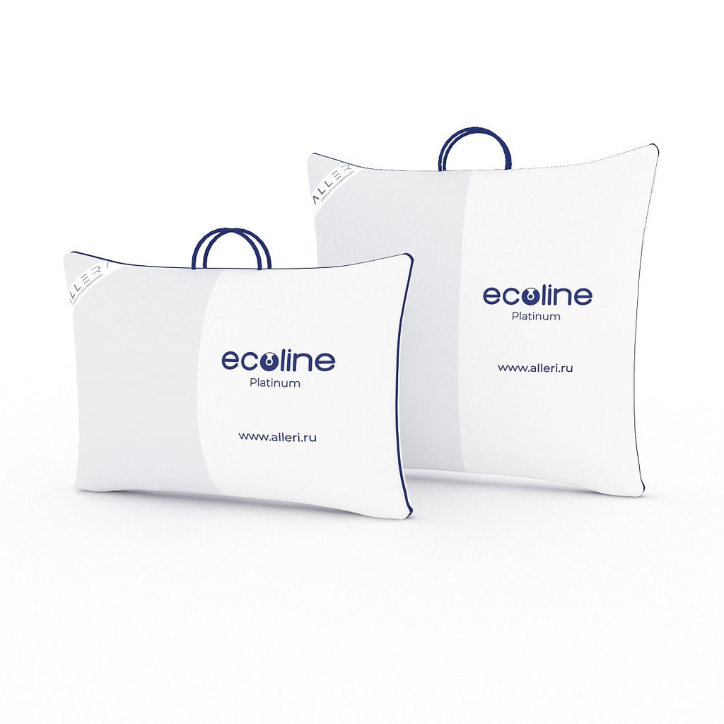 Подушка Eco-line platinum (Батист) 50x70 - Alleri фото 4