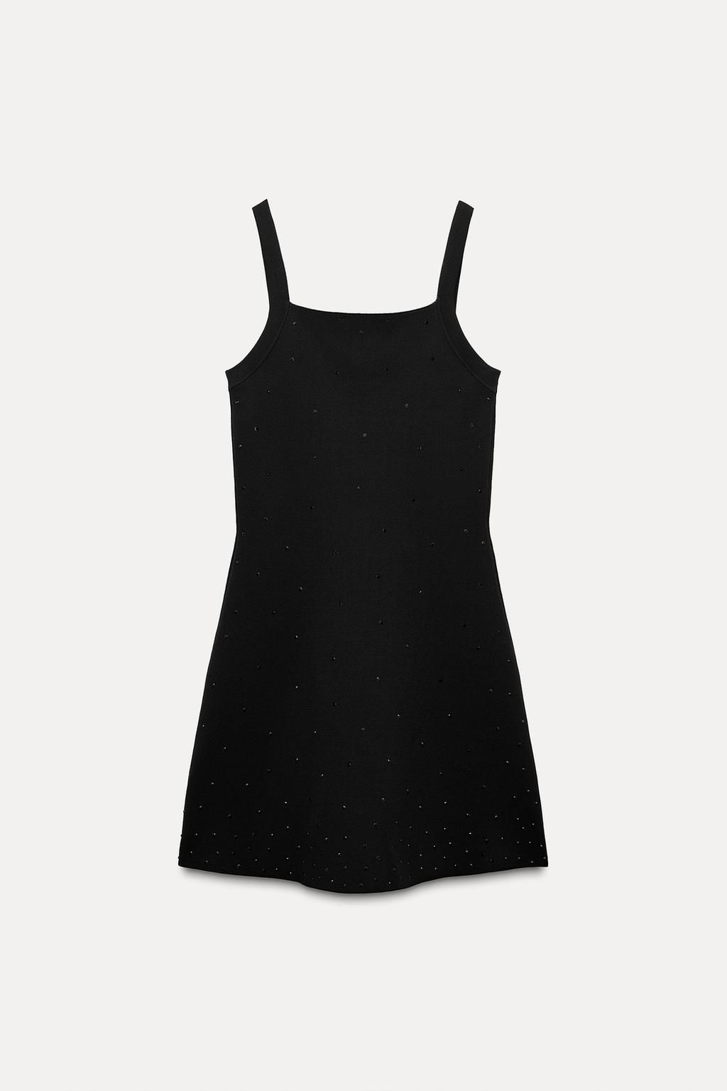 KNIT MINI DRESS WITH BEADING - Zara фото 4
