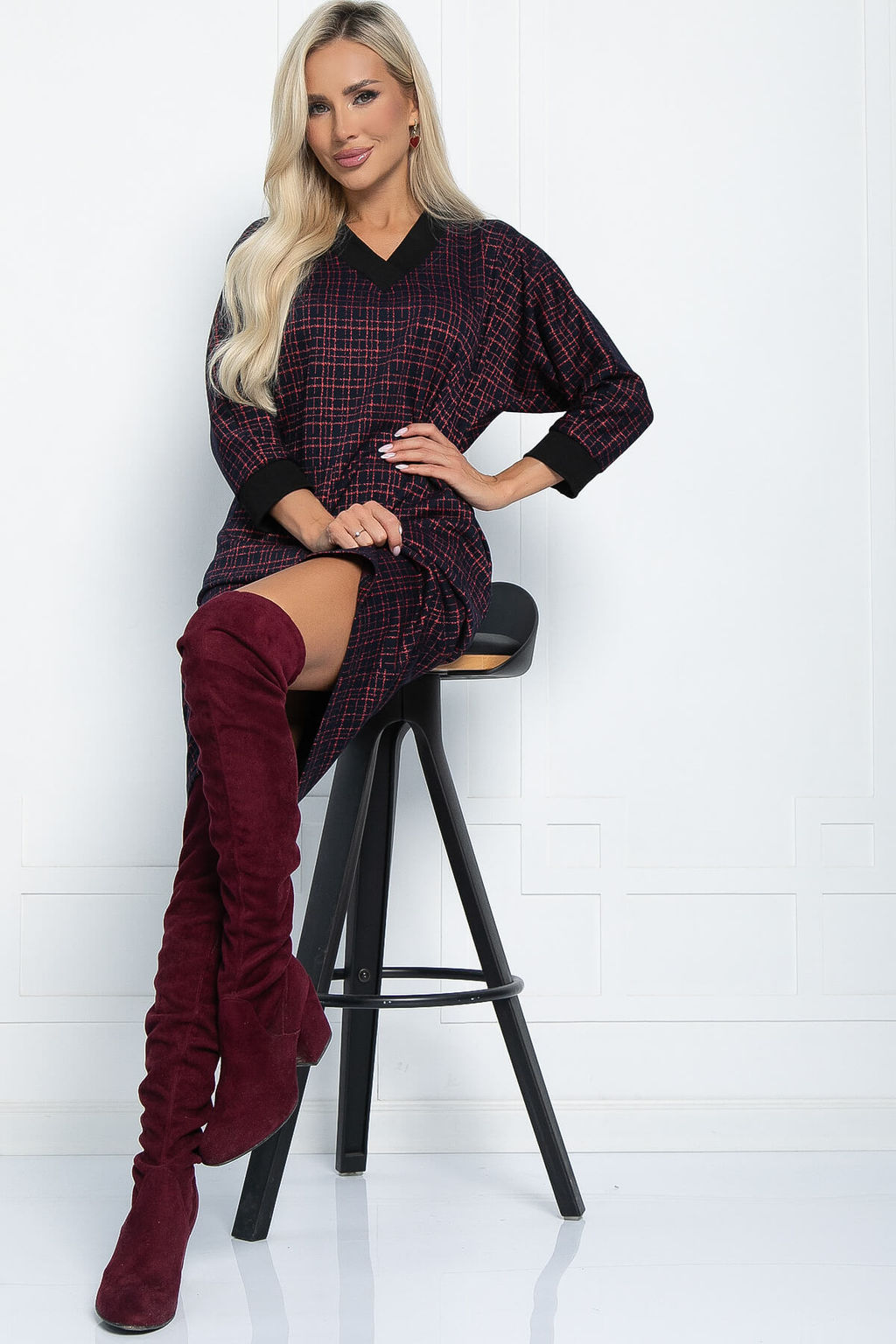 Платье Любите женщину (темно-бордовое) П11191 - Lt collection фото 2