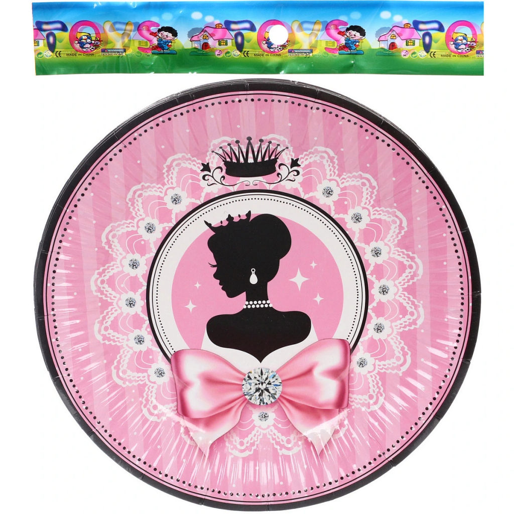 Тарелка бумажная 18 см в наборе 10 шт "Очаровательный образ"