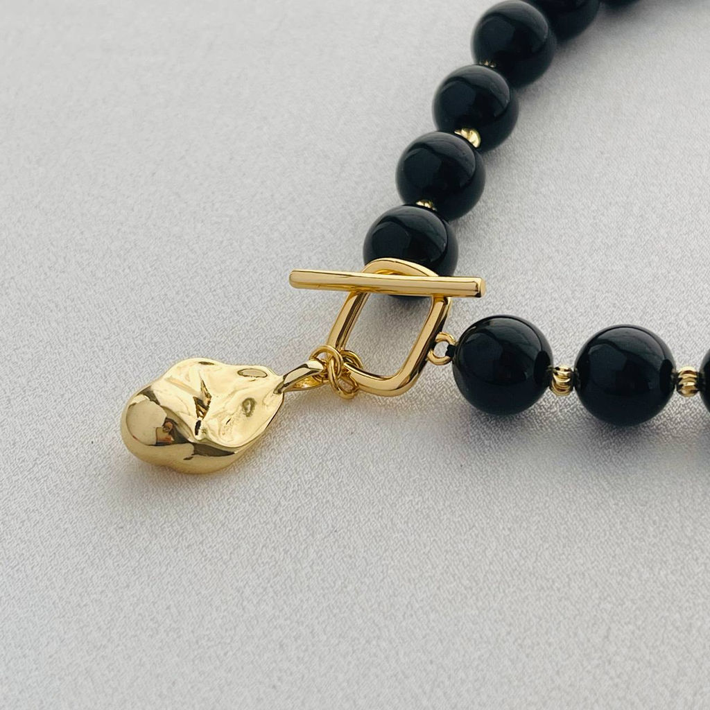 Колье из черного Турмалина (Шерл) 46 см