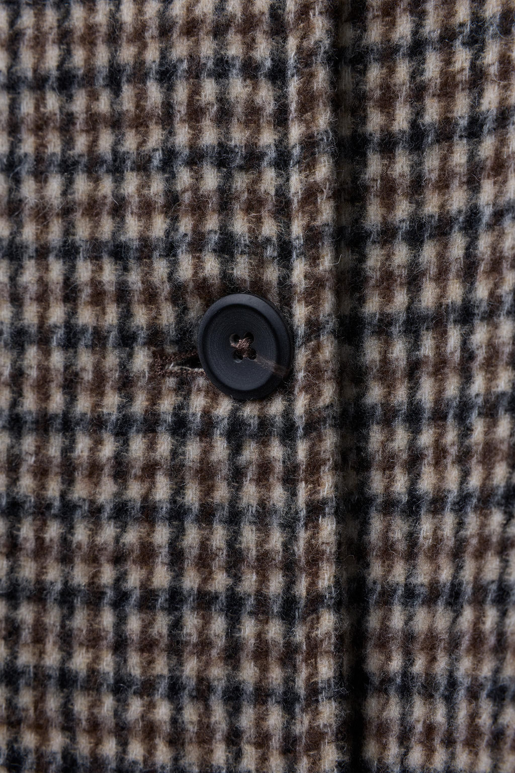 LONG CHECKED WOOL COAT - Zara фото 7