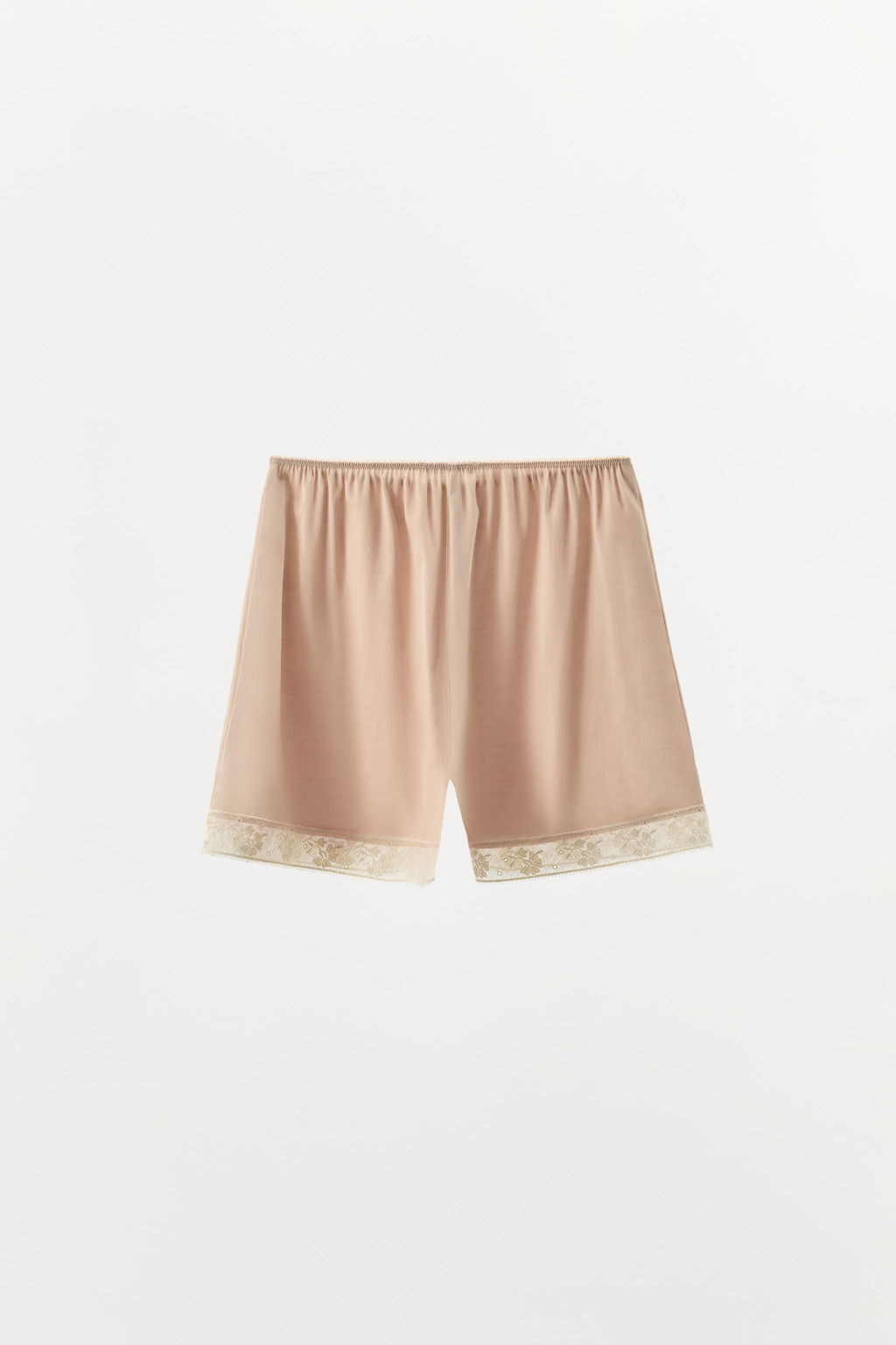 SHORTS SATINADO ENCAJE / Rosa - Zara фото 6
