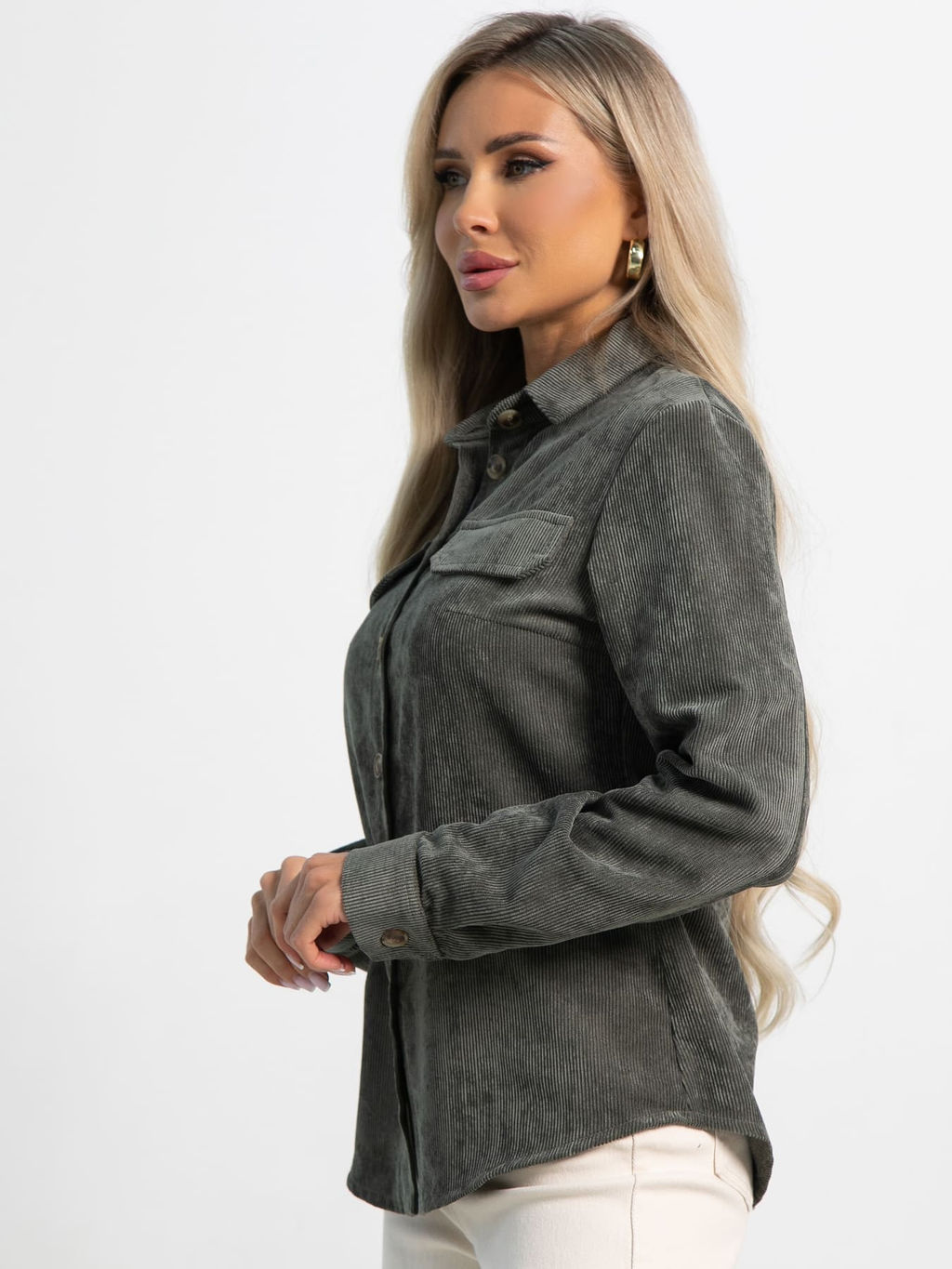 Рубашка Свежая рифма (хаки) Б15301-2М