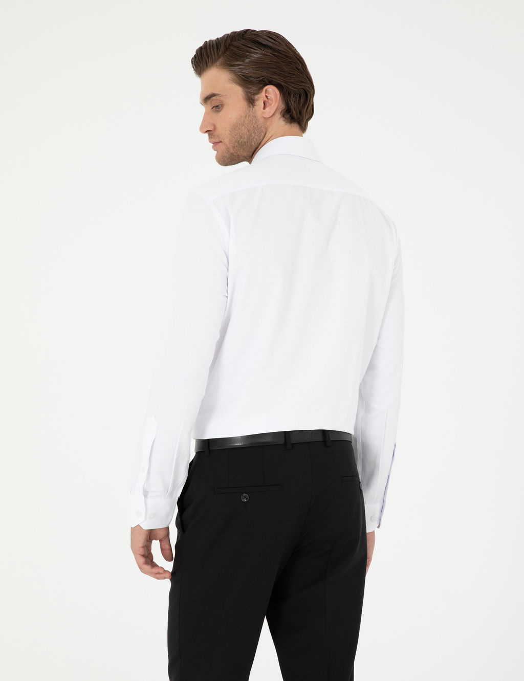 Beyaz Slim Fit Arm_rl_ Uzun Kollu G_mlek - Pierre cardin фото 5