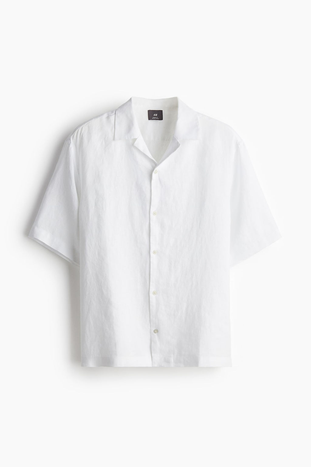 Camisa resort de lino Relaxed Fit - H&m фото 5
