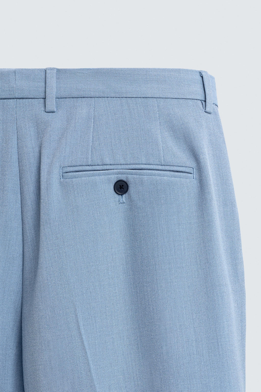 PANTAL?N TRAJE CONFORT ESTRUCTURA / Celeste - Zara фото 8