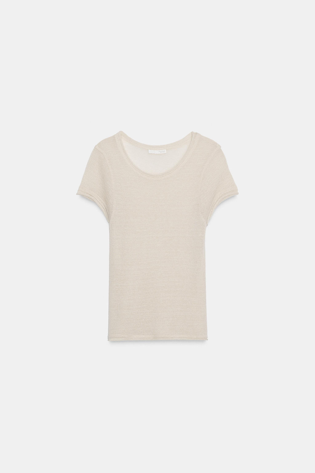 WOOL SHORT SLEEVE T-SHIRT - Zara фото 8