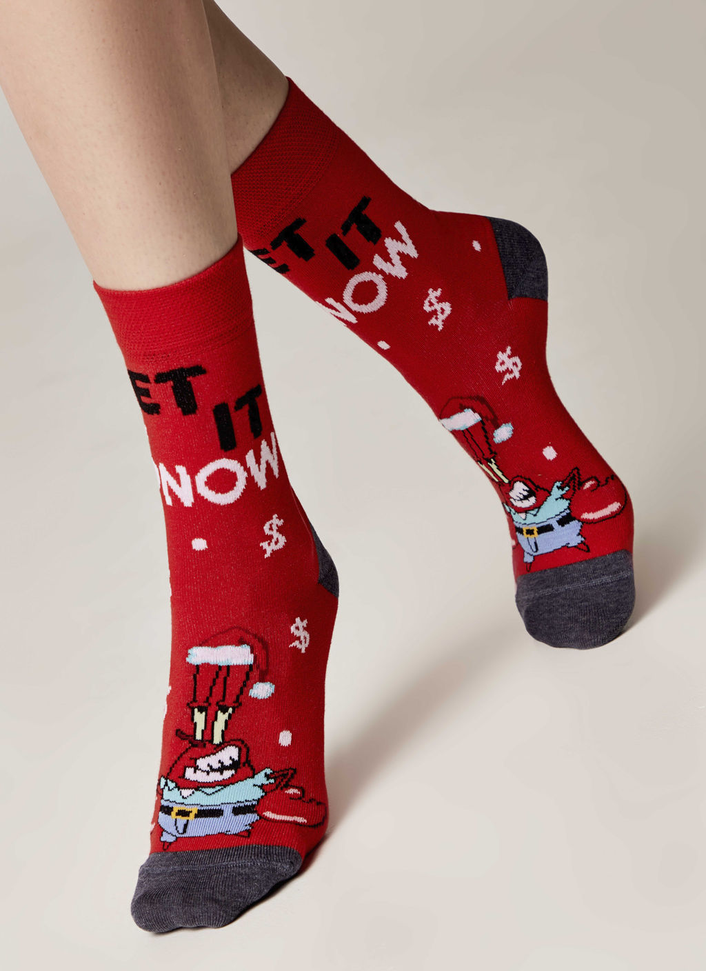 Цена за 2 пары. Носки новогодние КРАСНЫЙ