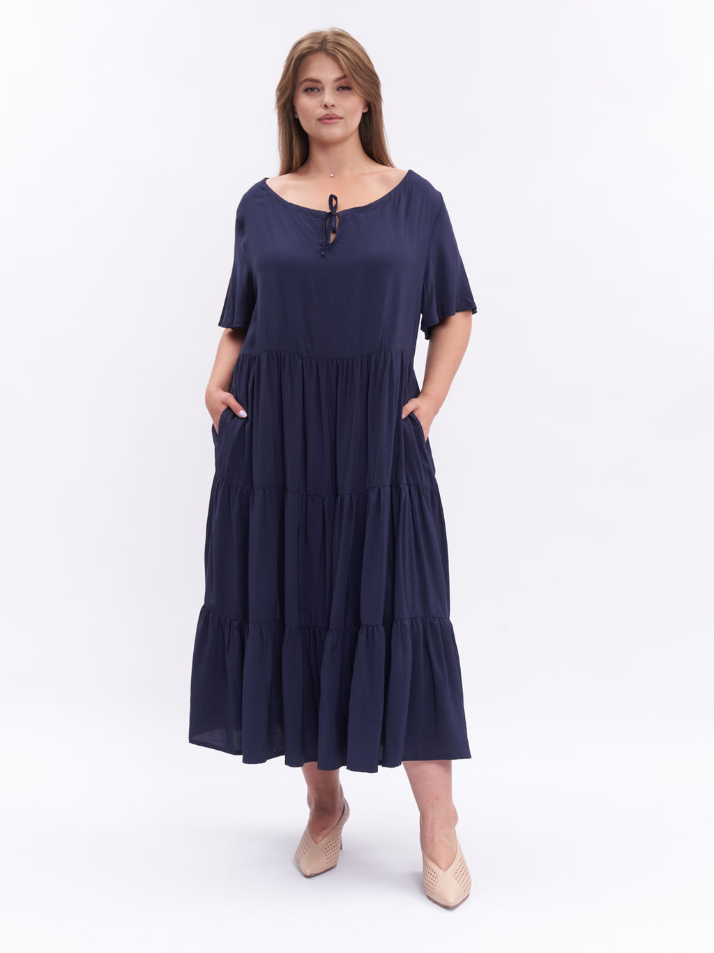 Платье с кулиской PP55504DBL05