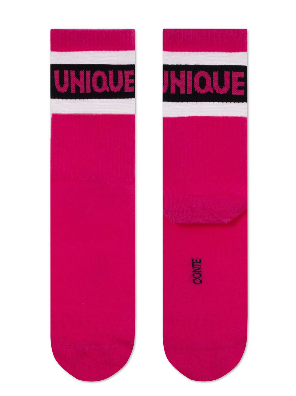 Цена за 2 пары. Носки Удлиненные CONTE ACTIVE Удлиненные носки с полосками из прозрачной сетки фуксия - Conte elegant фото 3